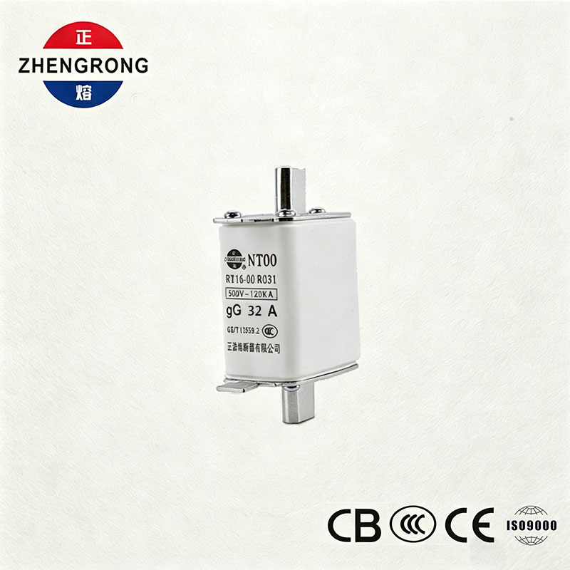 قدرة كسر عالية NT00 32A Fuse - 500V 120kA Ceramic gG Fuse Link