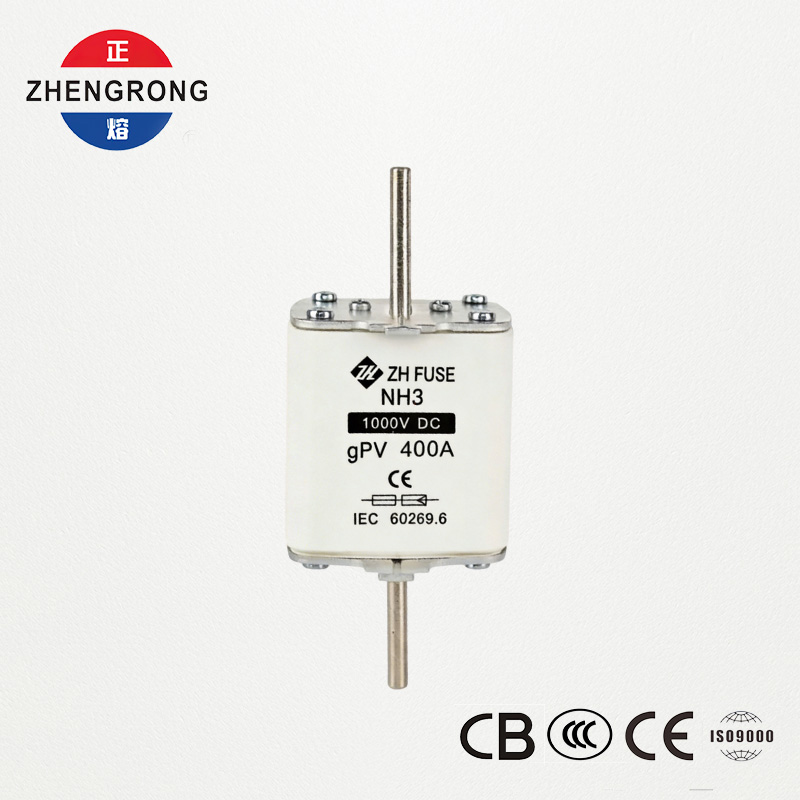 NH3 1000V DC 400A gPV Fuse لأنظمة الطاقة الشمسية الكهروضوئية