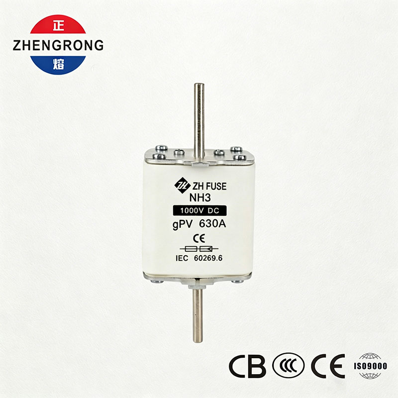 NH3 1000V DC 630A gPV Fuse لأنظمة الطاقة الشمسية الكهروضوئية
