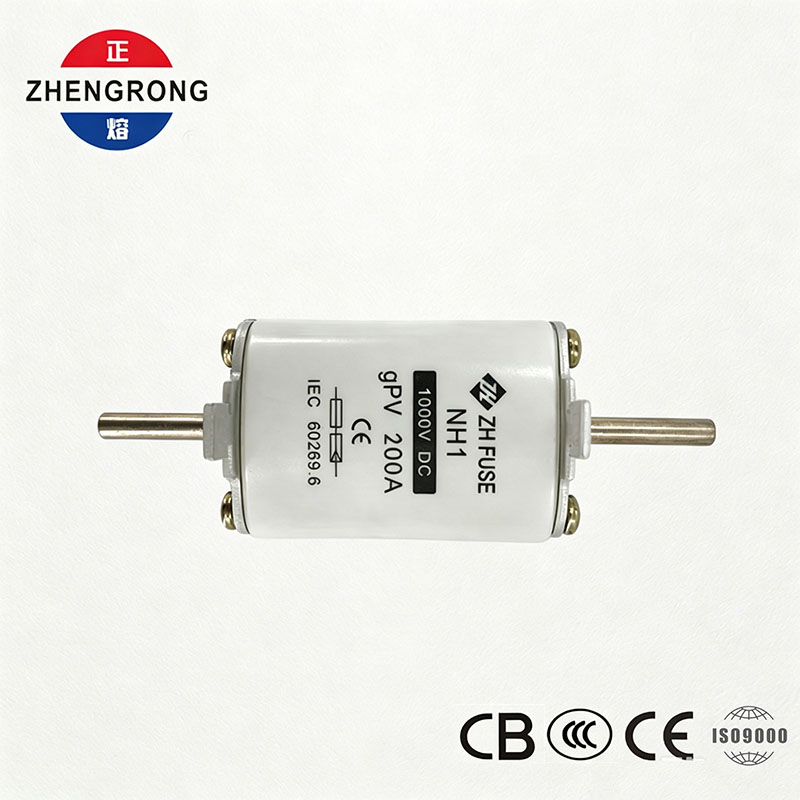 PV DC فيوز NH1 200A 1000V | تمت الموافقة على CE & IEC 60269.6 للصفائف الشمسية